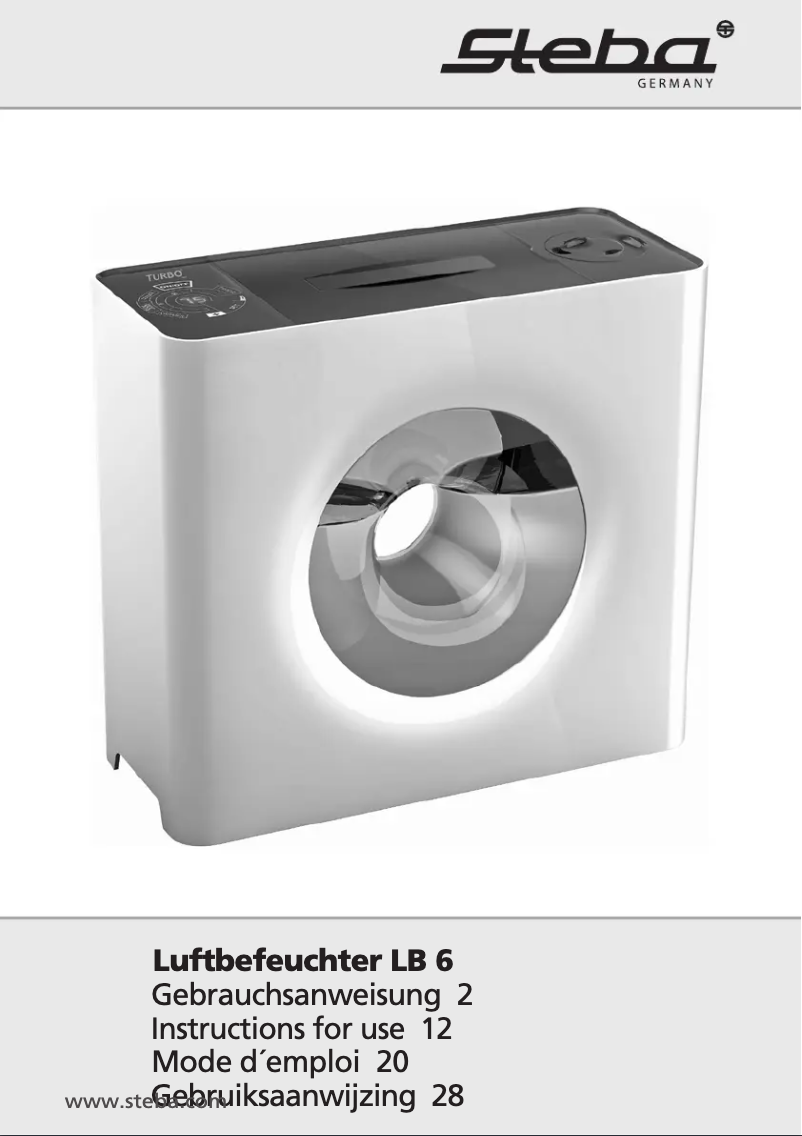 Page 1 de la notice Manuel utilisateur Steba LB 6