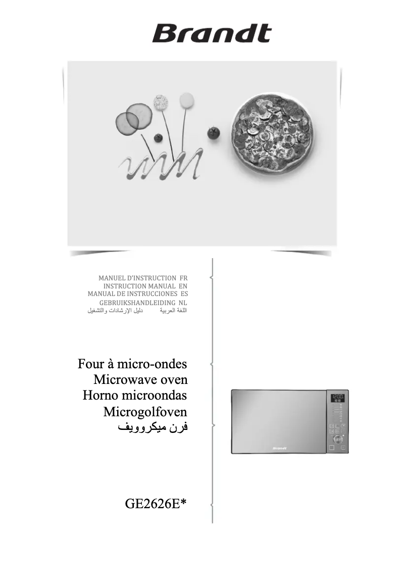 Página 1 del manual Manual de usuario Brandt GE2626S