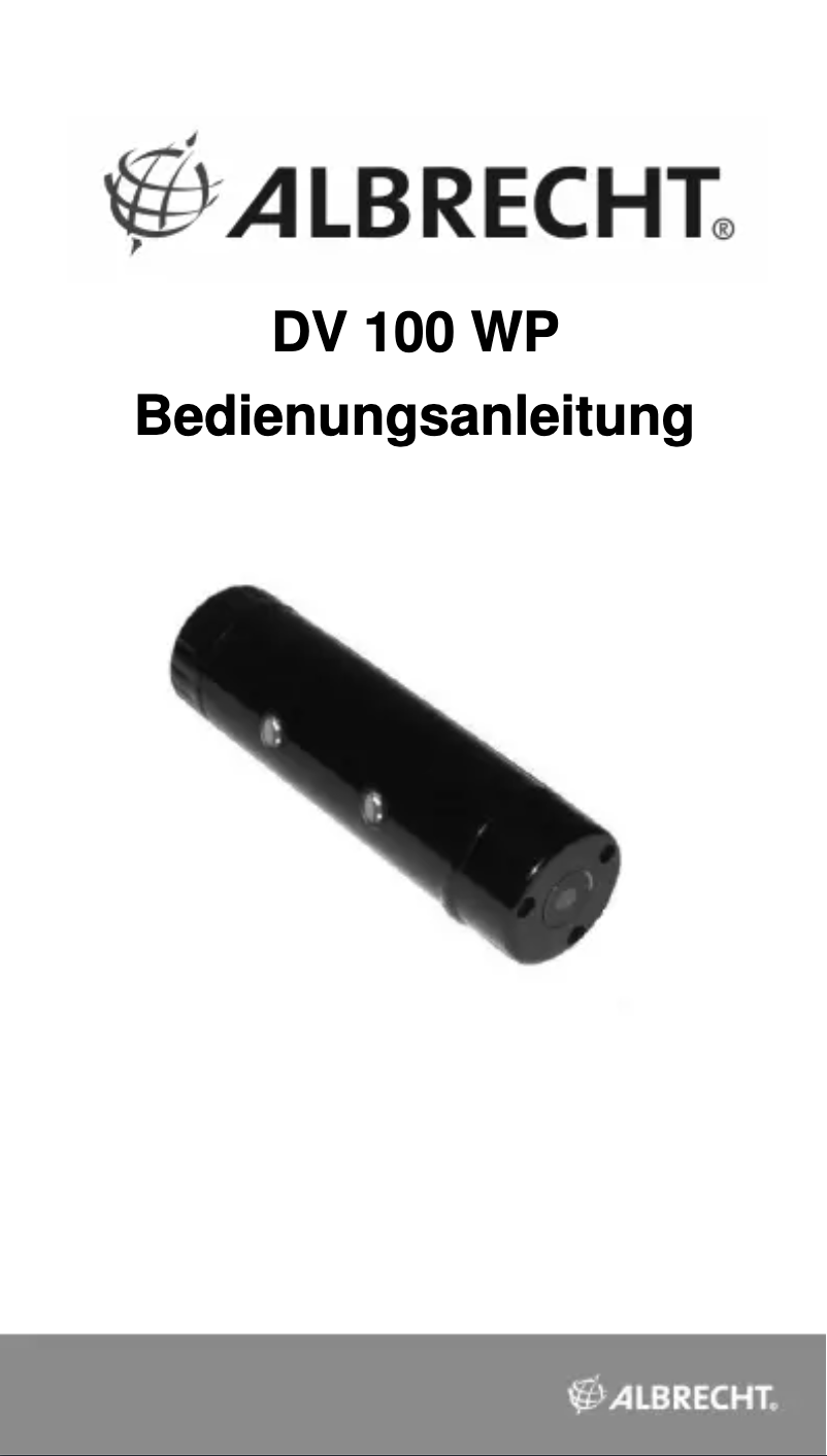 Page 1 de la notice Manuel utilisateur Albrecht DV 100 WP