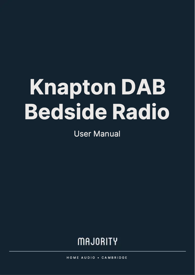 Page 1 de la notice Manuel utilisateur Majority Knapton