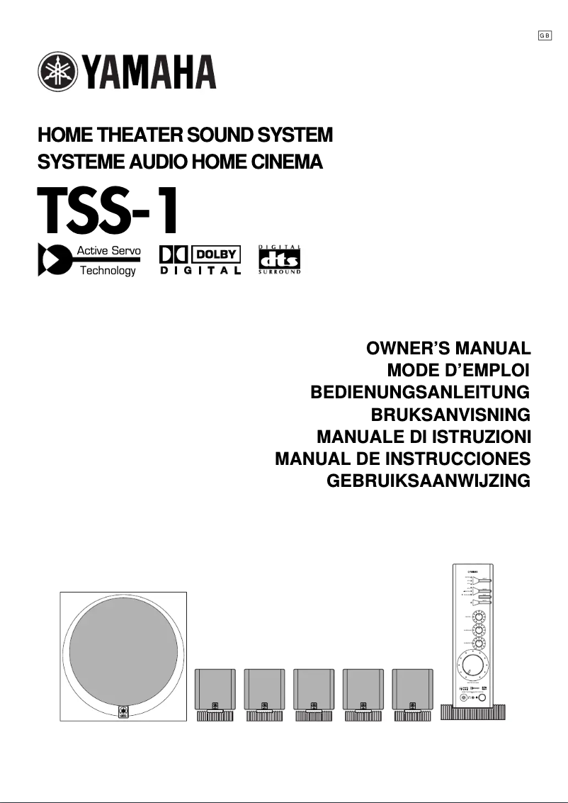 Image de la première page du manuel de l'appareil TSS-1