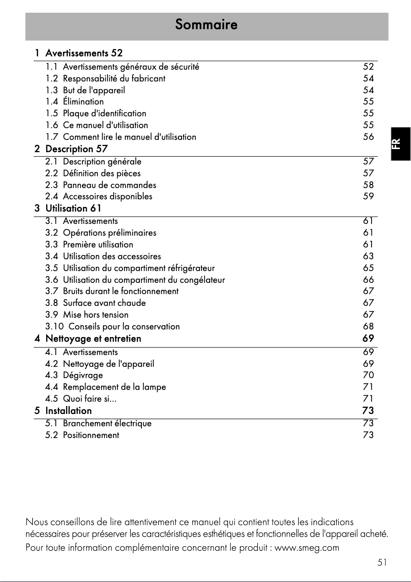 Image de la première page du manuel de l'appareil FAB32RP1