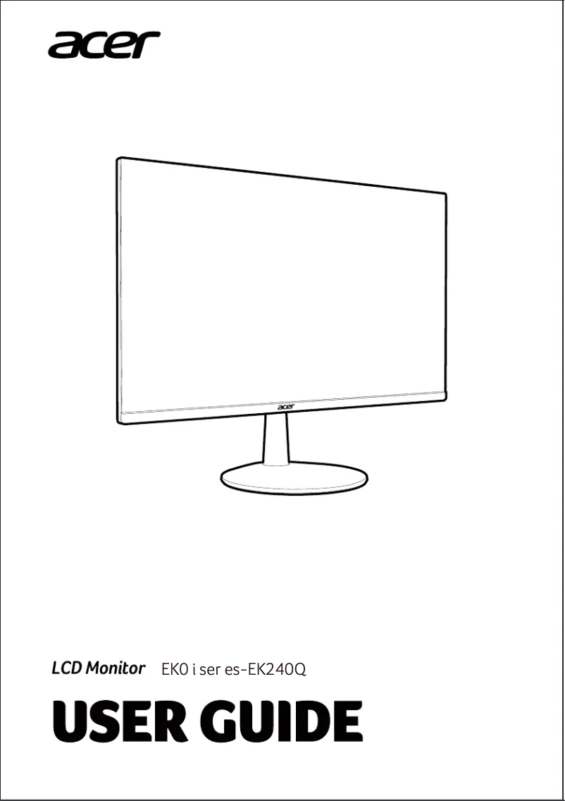 Imagen de la primera página del manual del dispositivo EK240Q
