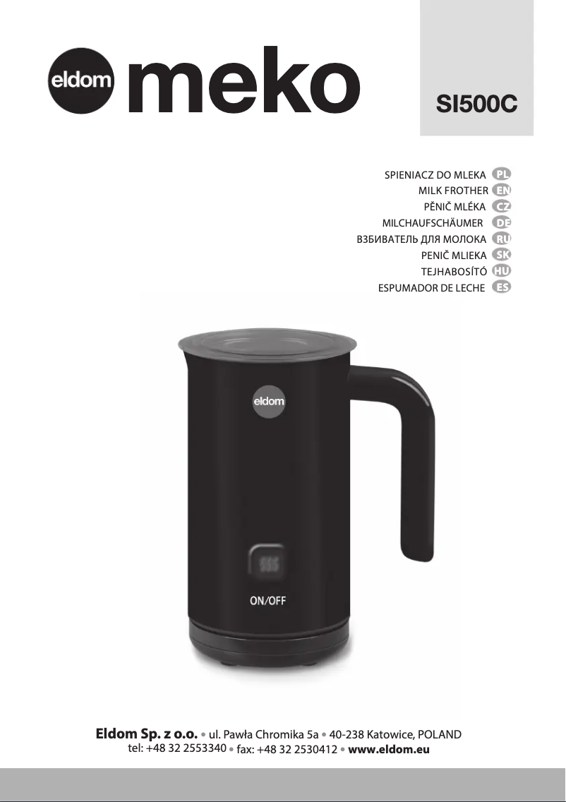 Page 1 de la notice Manuel utilisateur Eldom Meko SI500C