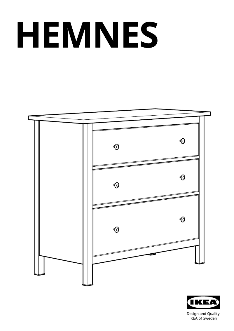 Imagen de la primera página del manual del dispositivo HEMNES 505.761.94