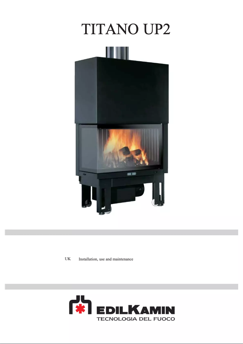 Page 1 de la notice Manuel utilisateur Edilkamin TITANO UP2