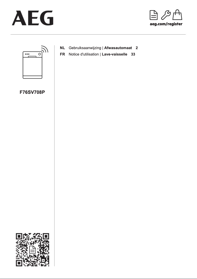 Page 1 de la notice Manuel utilisateur AEG F76SV708P