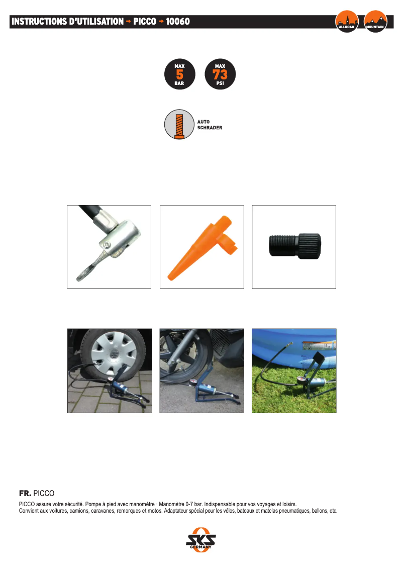 Image de la première page du manuel de l'appareil Picco