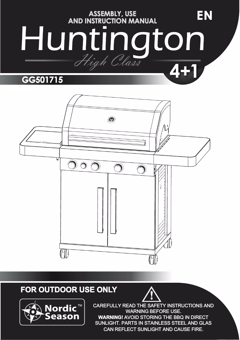 Page n°1 - Manuel utilisateur Nordic Season Huntington GG501715