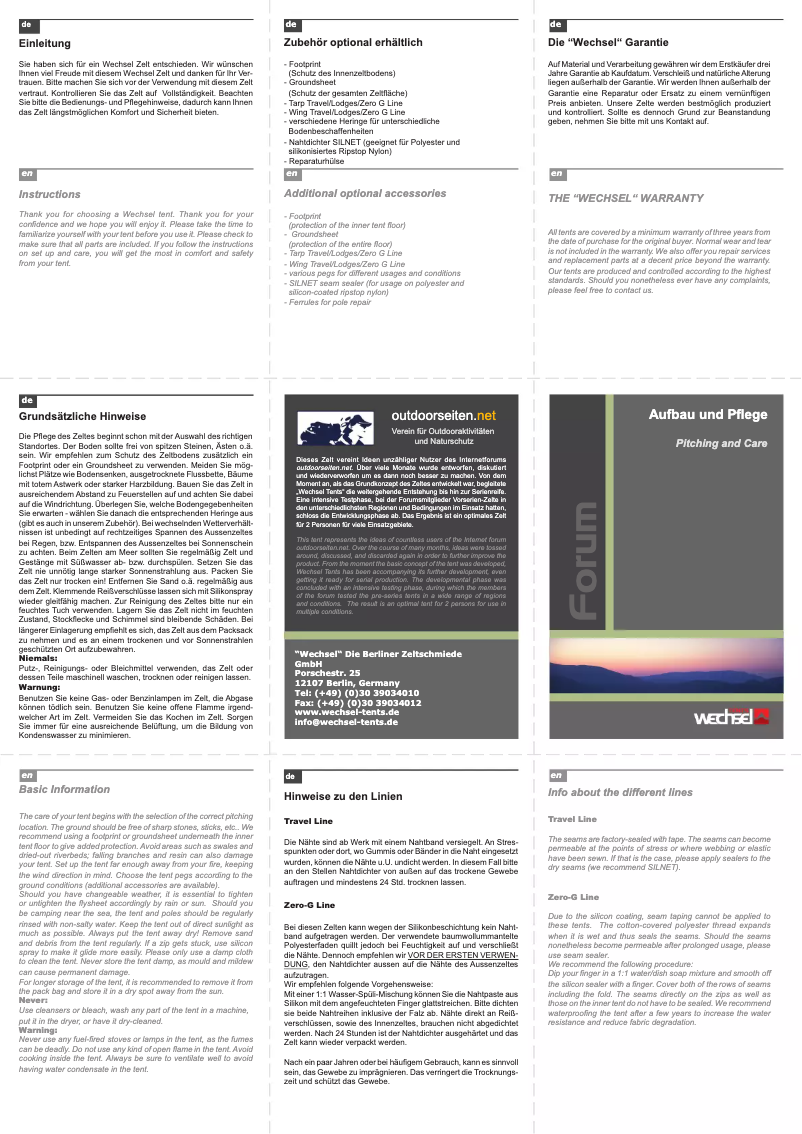 Página 1 del manual Manual de usuario Wechsel Forum 3