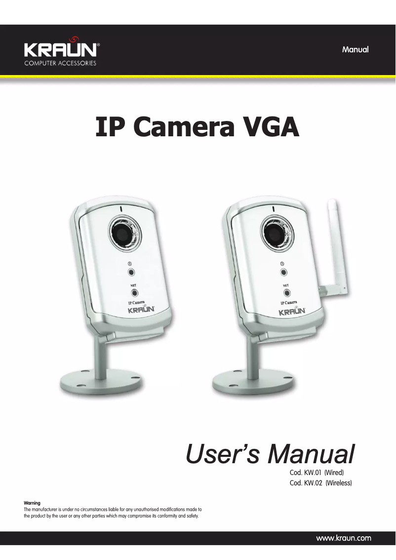Page 1 de la notice Manuel utilisateur Kraun KW.02