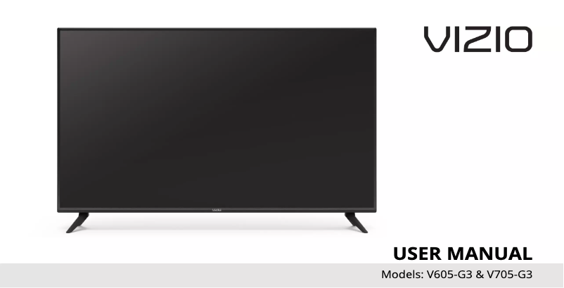 Page 1 de la notice Manuel utilisateur VIZIO V605-G3