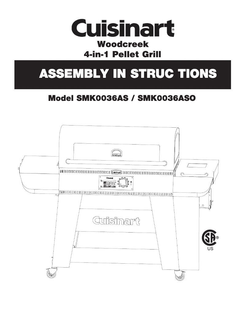 Page n°1 - Manuel utilisateur Cuisinart SMK0036AS