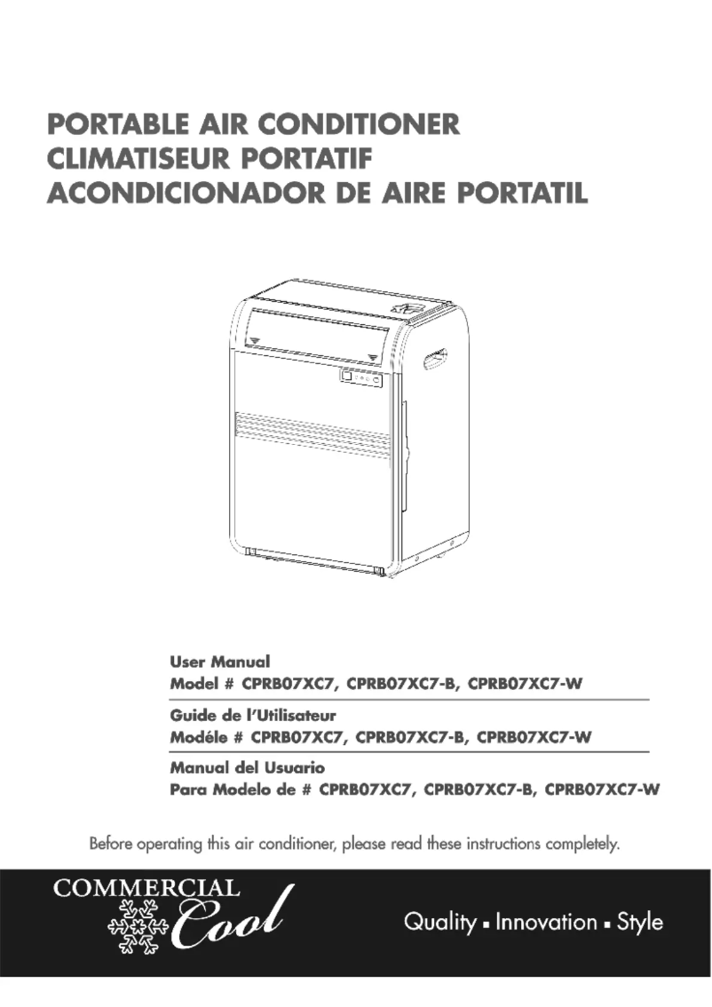 Page n°1 - Manuel utilisateur Commercial Cool CPRB07XC7