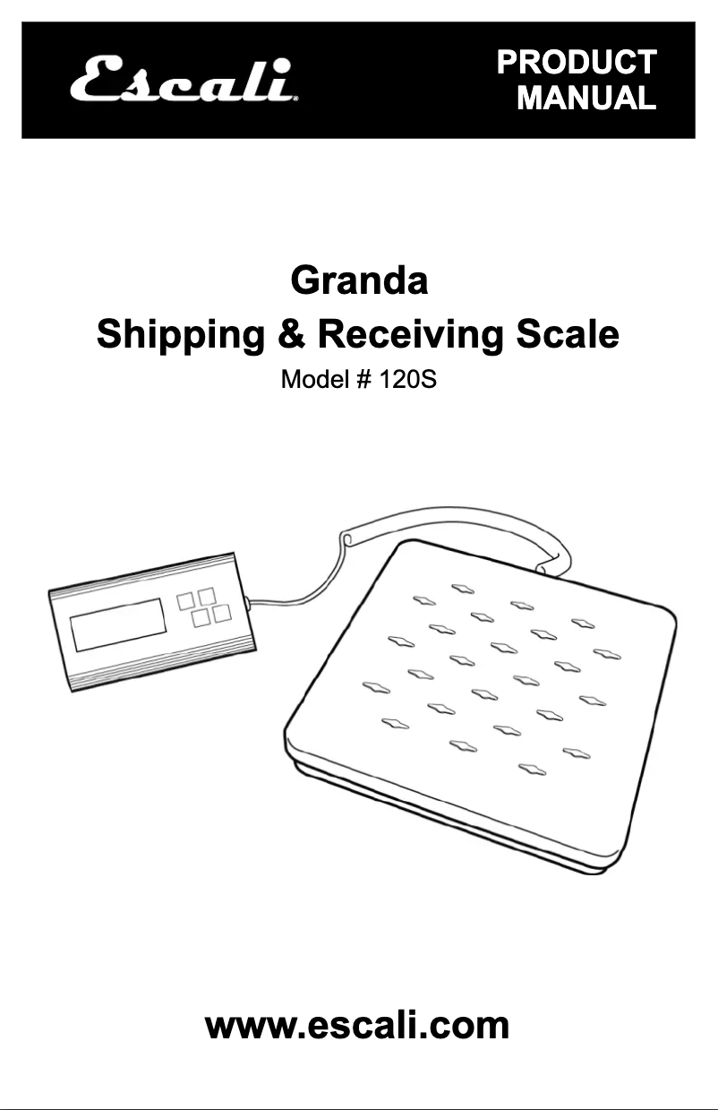 Image de la première page du manuel de l'appareil Granda 120S