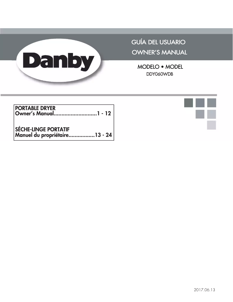 Página 1 del manual Manual de usuario Danby DDY060WDB