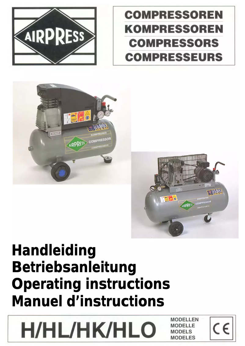 Page 1 de la notice Manuel utilisateur Airpress HL