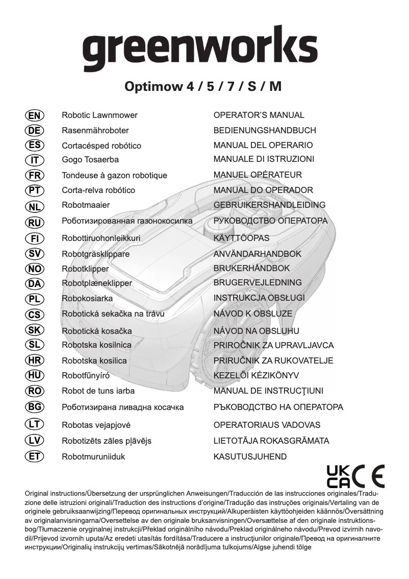 Image de la première page du manuel de l'appareil Optimow M