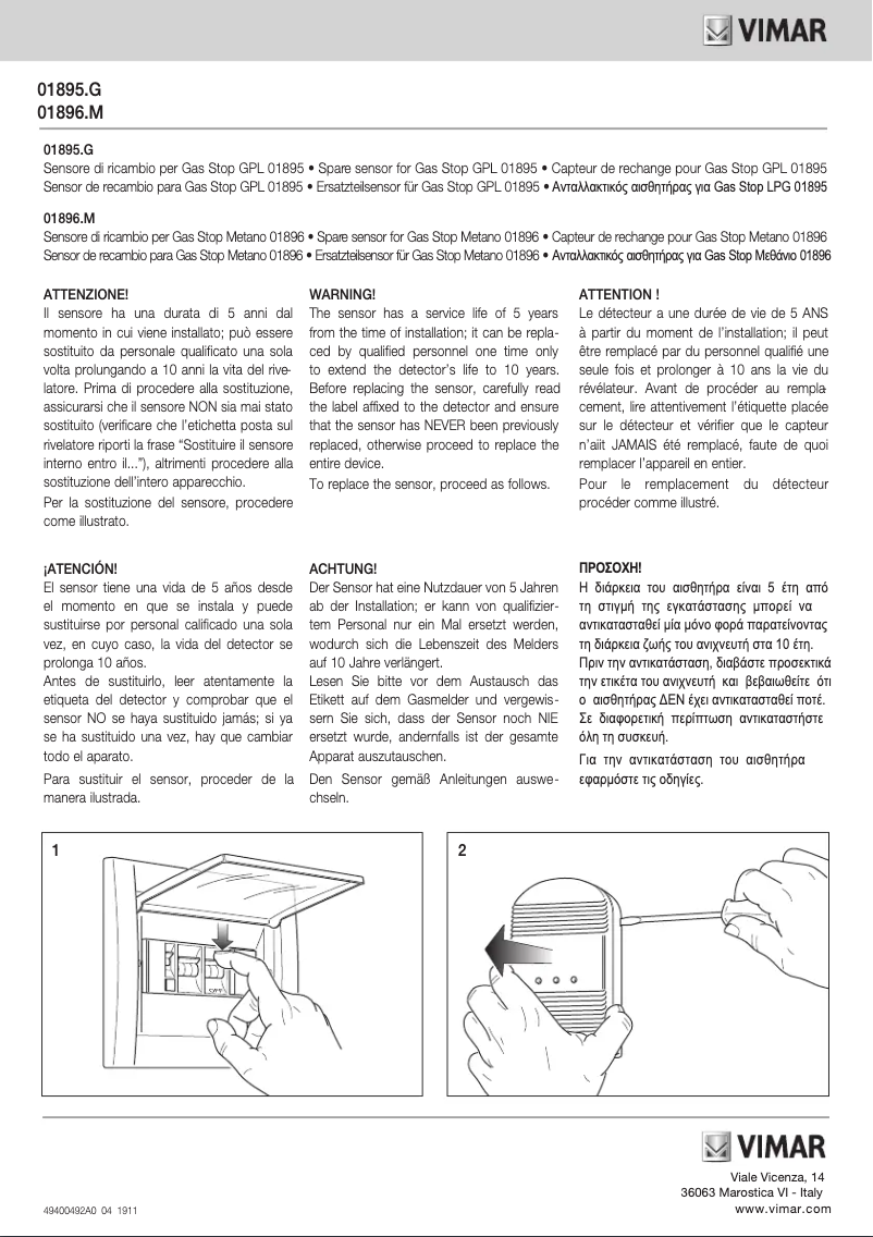 Image de la première page du manuel de l'appareil 01896.M