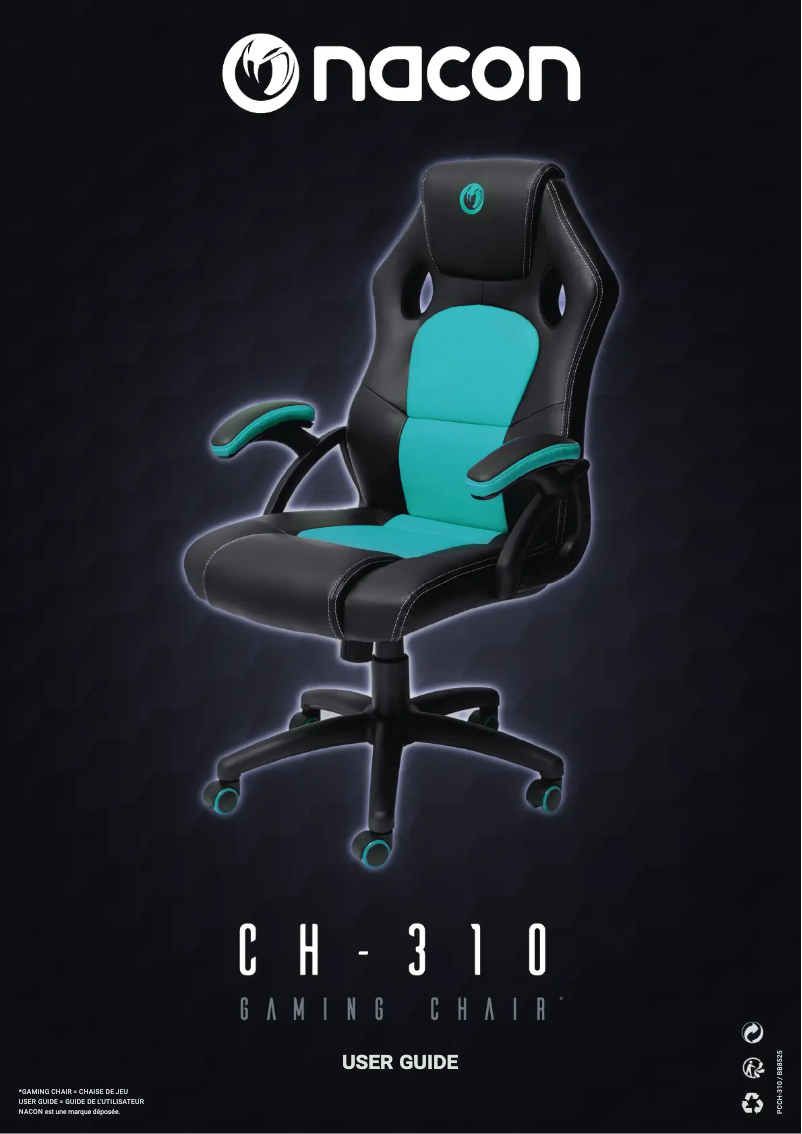 Page 1 de la notice Manuel utilisateur NACON PCCH-310