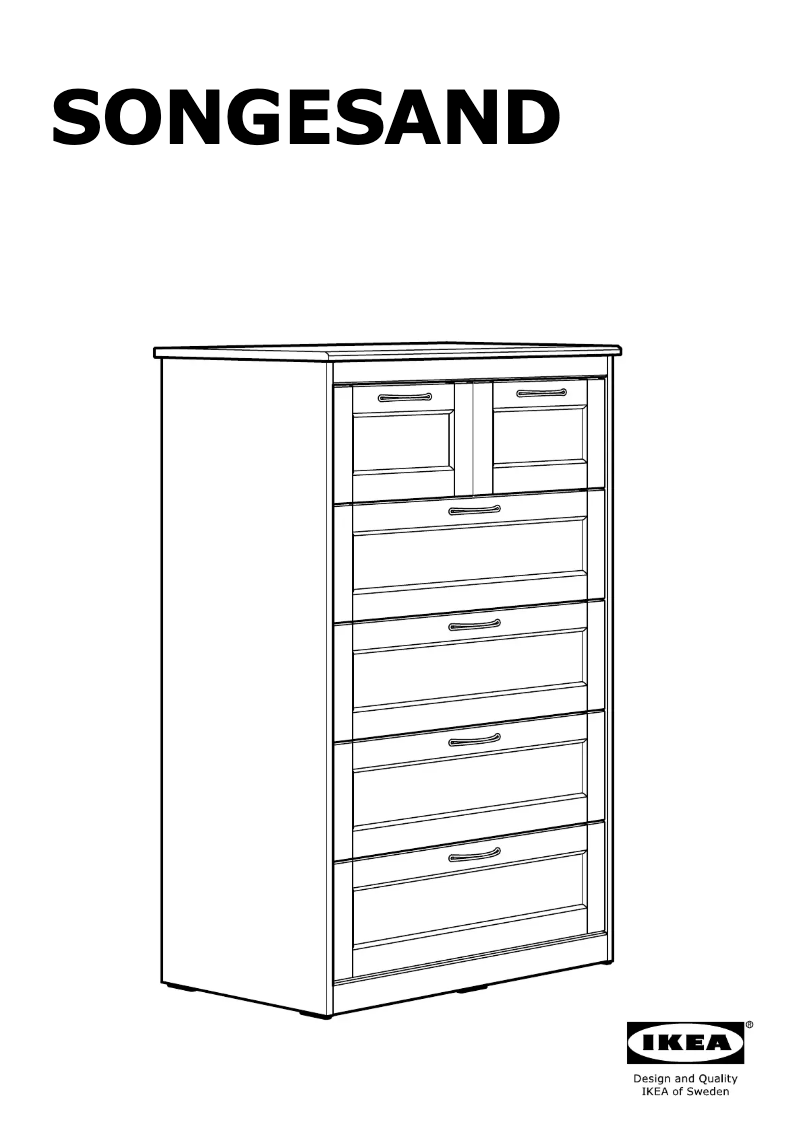 Page 1 de la notice Manuel utilisateur Ikea SONGESAND 303.667.81