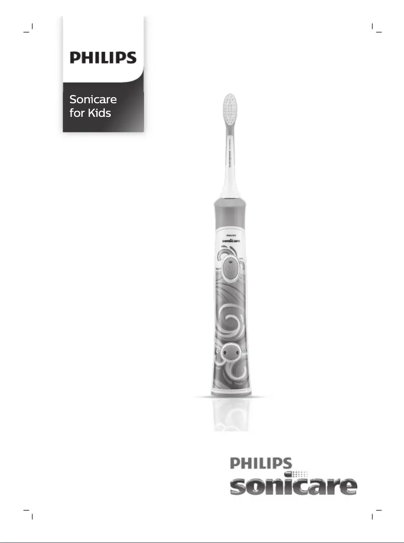 Page 1 of the manual User Manual Philips Sonicare For Kids HX6315