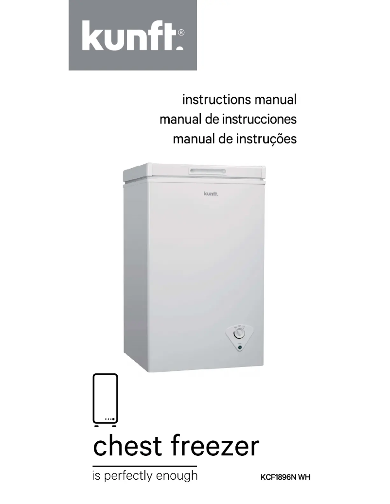Página 1 del manual Manual de usuario Kunft KCF1896N WH