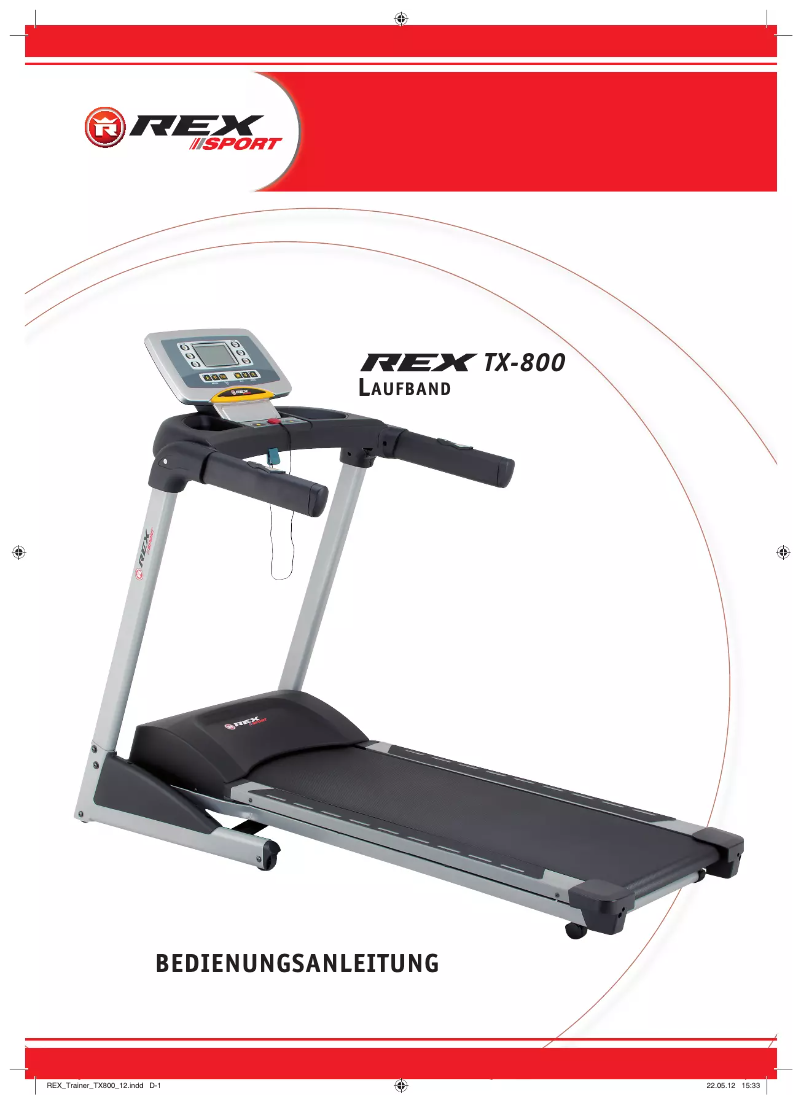 Page n°1 - Manuel utilisateur Rex TX-800