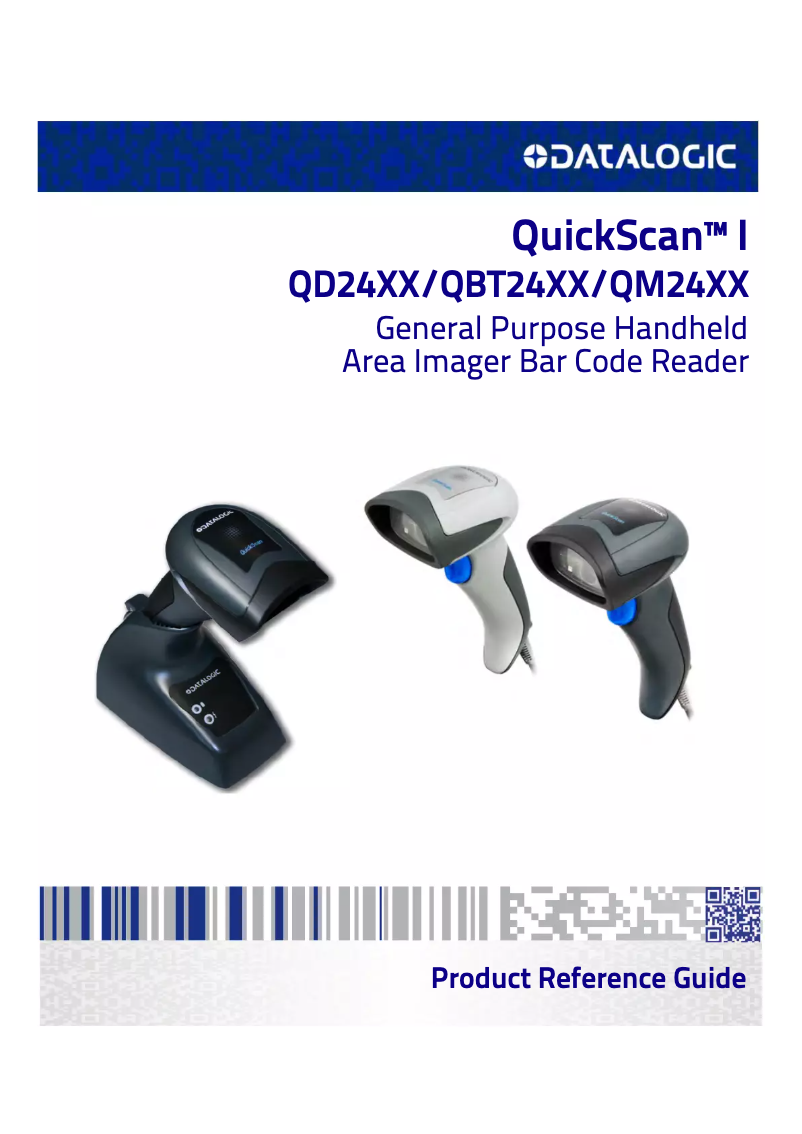 Image de la première page du manuel de l'appareil QuickScan QBT2400 BT