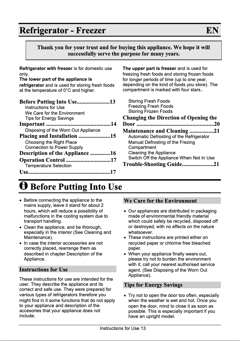 Image de la première page du manuel de l'appareil RF4208W