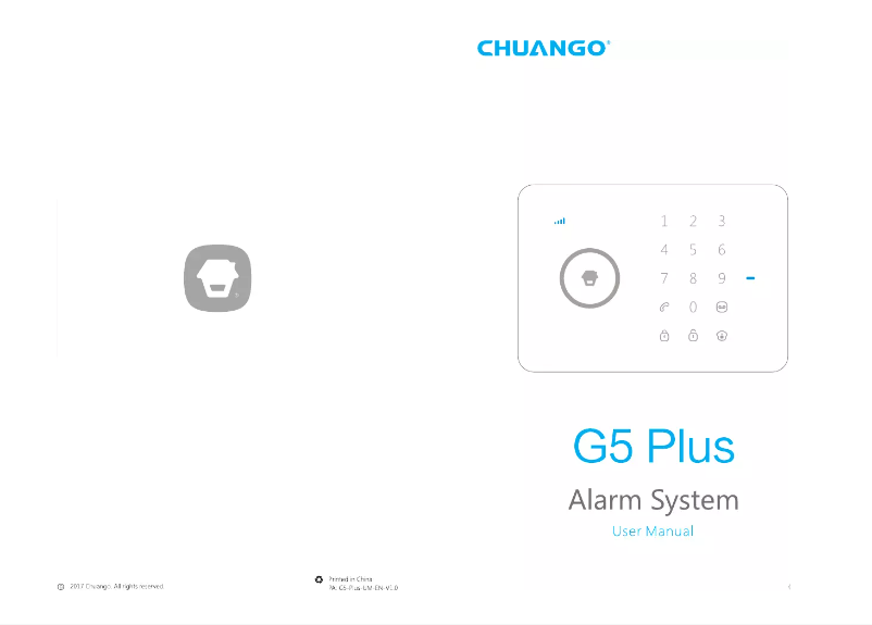 Image de la première page du manuel de l'appareil CG-G5 PLUS