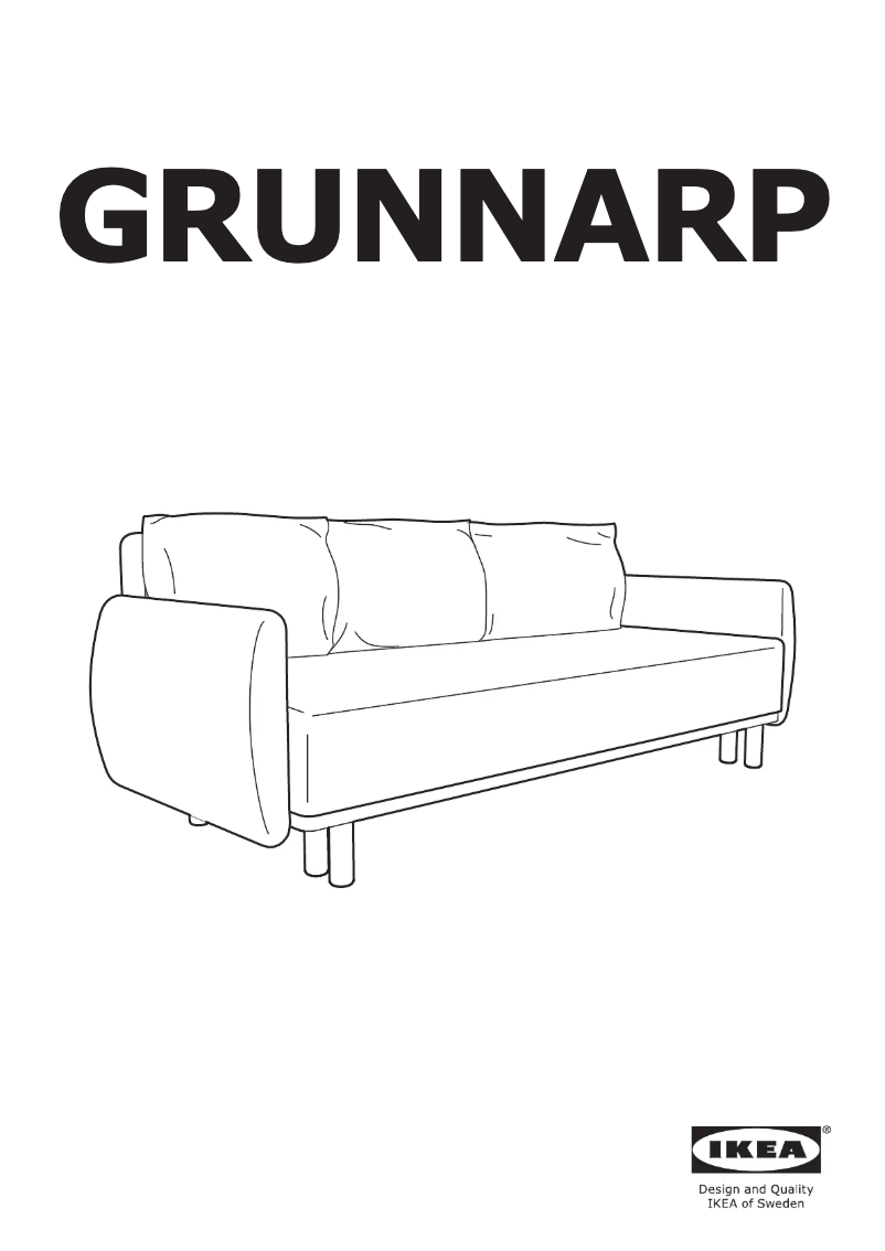 Page 1 de la notice Manuel utilisateur Ikea GRUNNARP 704.281.12