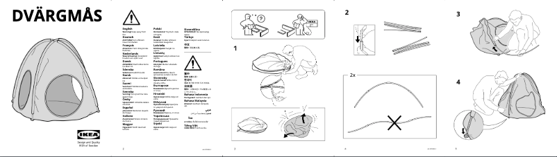 Page 1 de la notice Manuel utilisateur Ikea DVÄRGMÅS 305.475.98