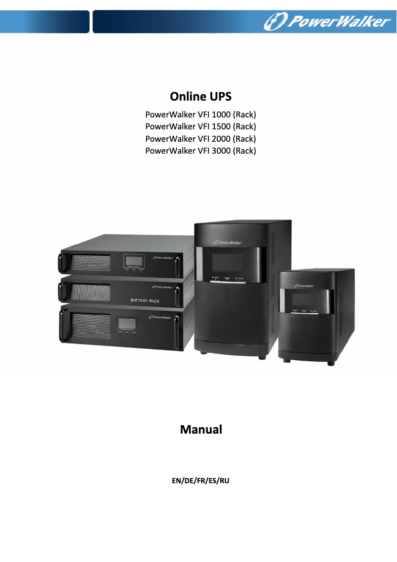 Image de la première page du manuel de l'appareil VFI 1500R LCD