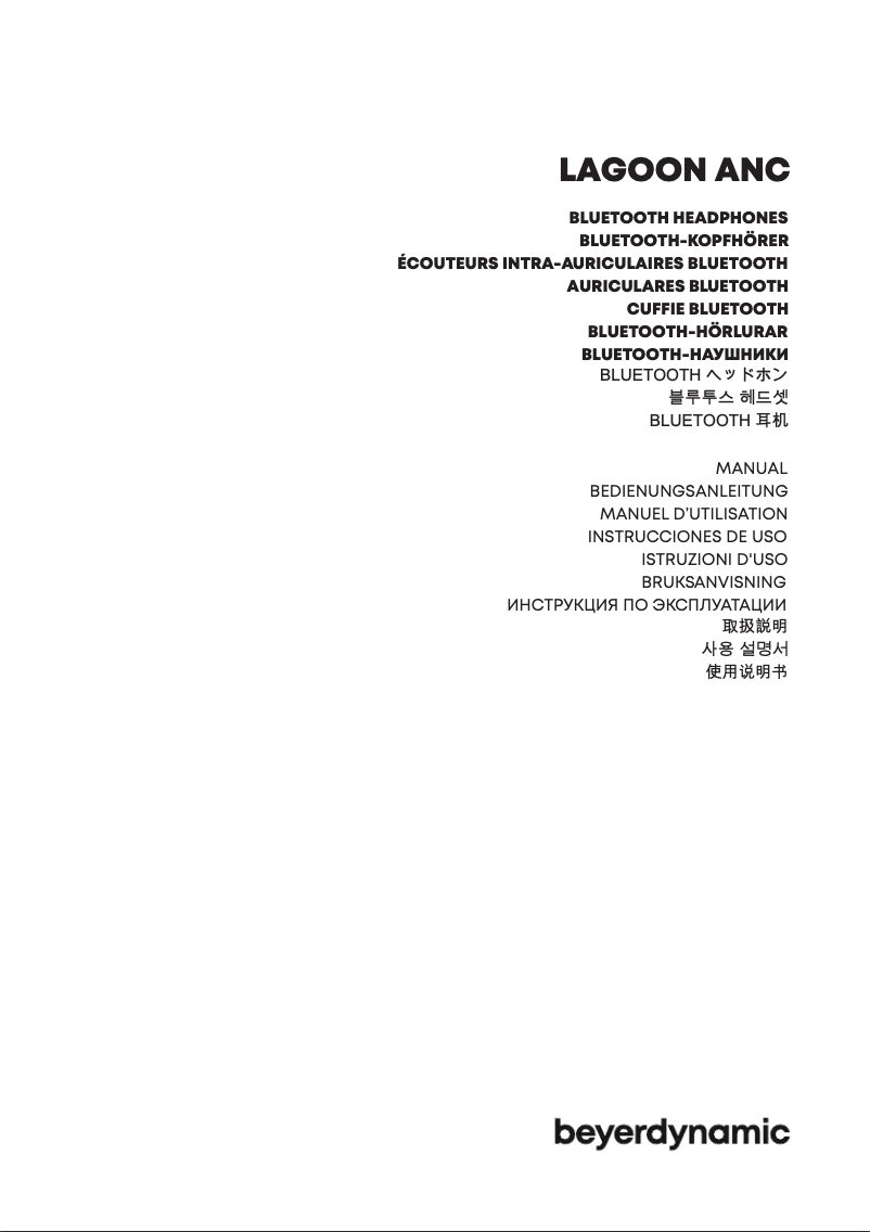 Página 1 del manual Manual de usuario Beyerdynamic Lagoon ANC Explorer