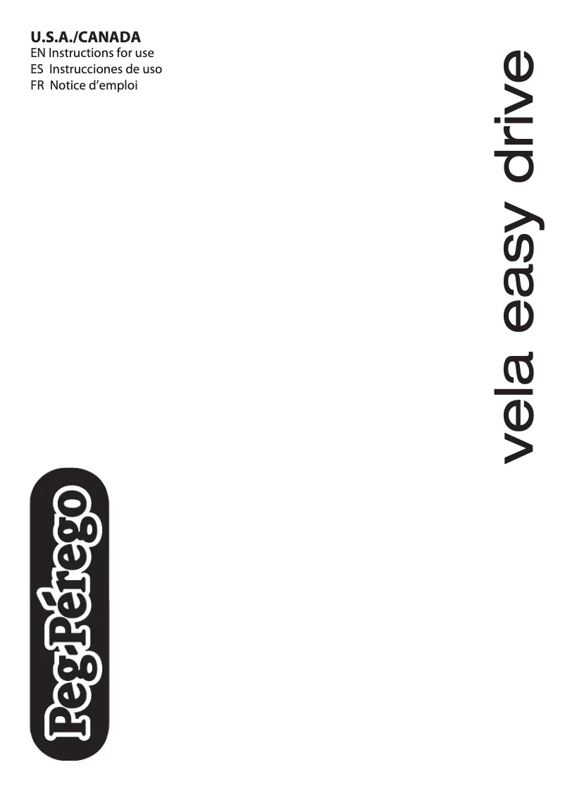 Image de la première page du manuel de l'appareil Vela Easy Drive