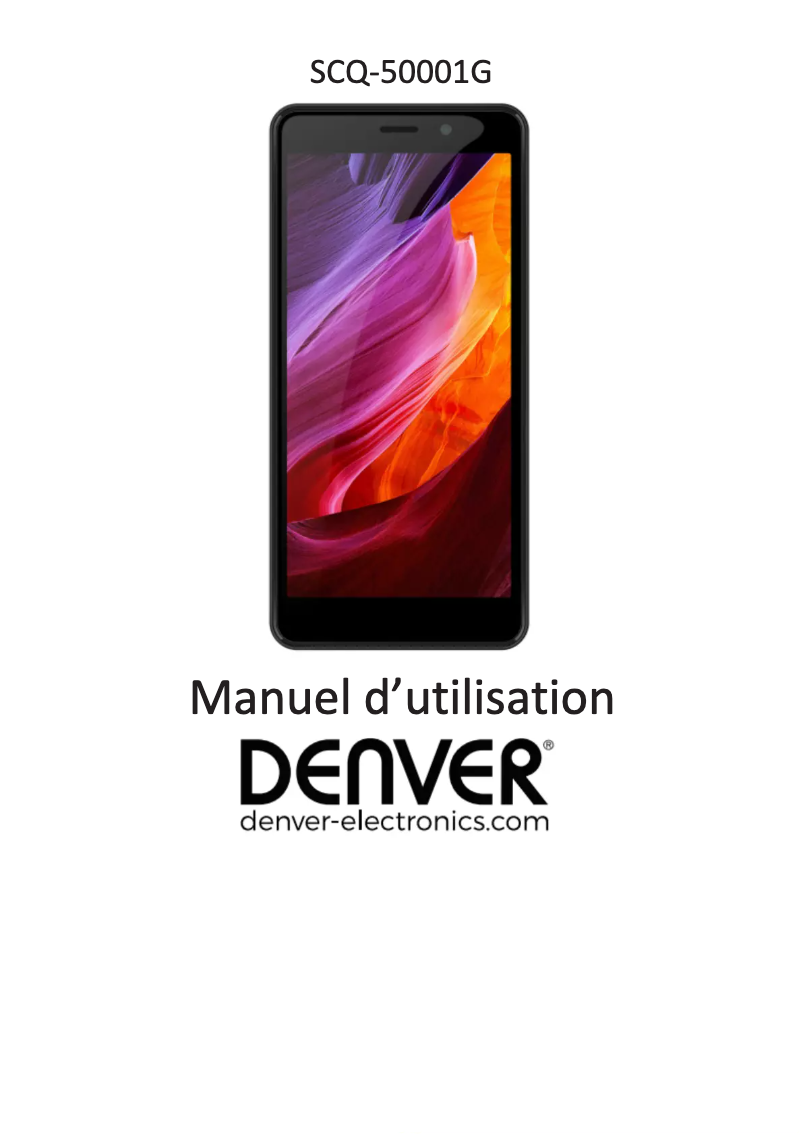 Page n°1 - Manuel utilisateur Denver SCQ-50001G