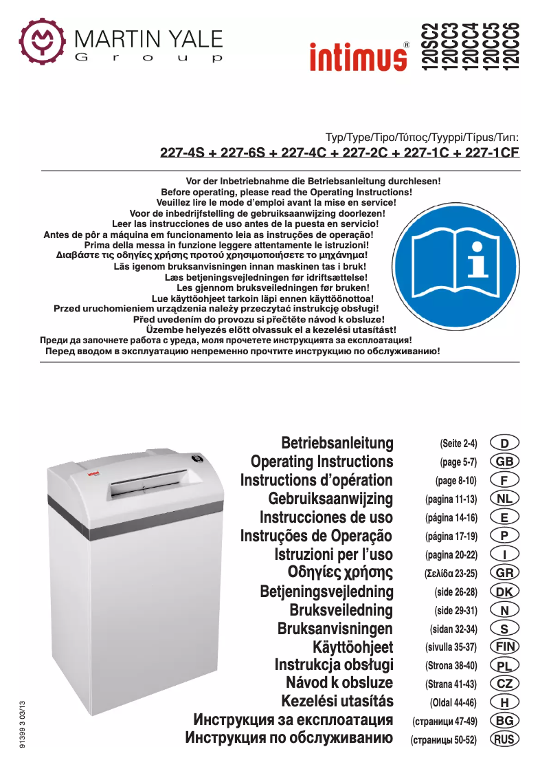 Page 1 de la notice Manuel utilisateur Intimus Crypto 120 CC5