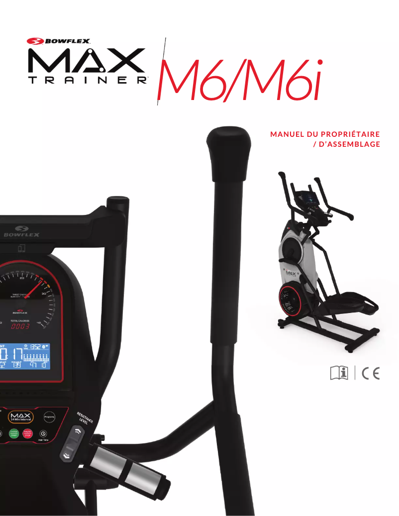 Page 1 de la notice Manuel utilisateur Bowflex Max Trainer M6i