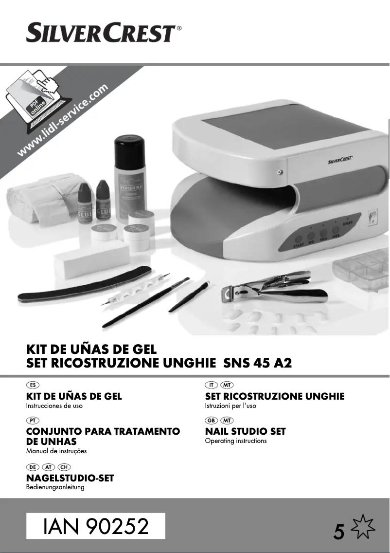 Page n°1 - Manuel utilisateur SilverCrest SNS 45 A2