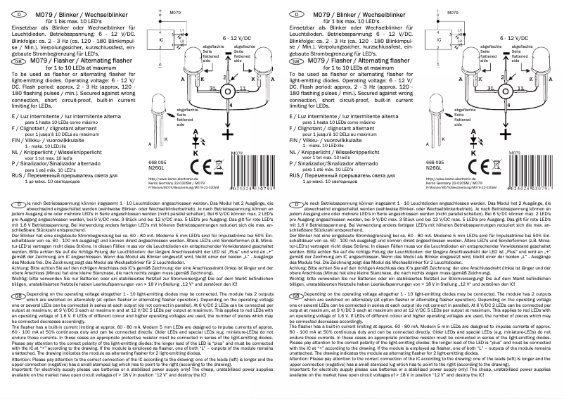 Imagen de la primera página del manual del dispositivo M079
