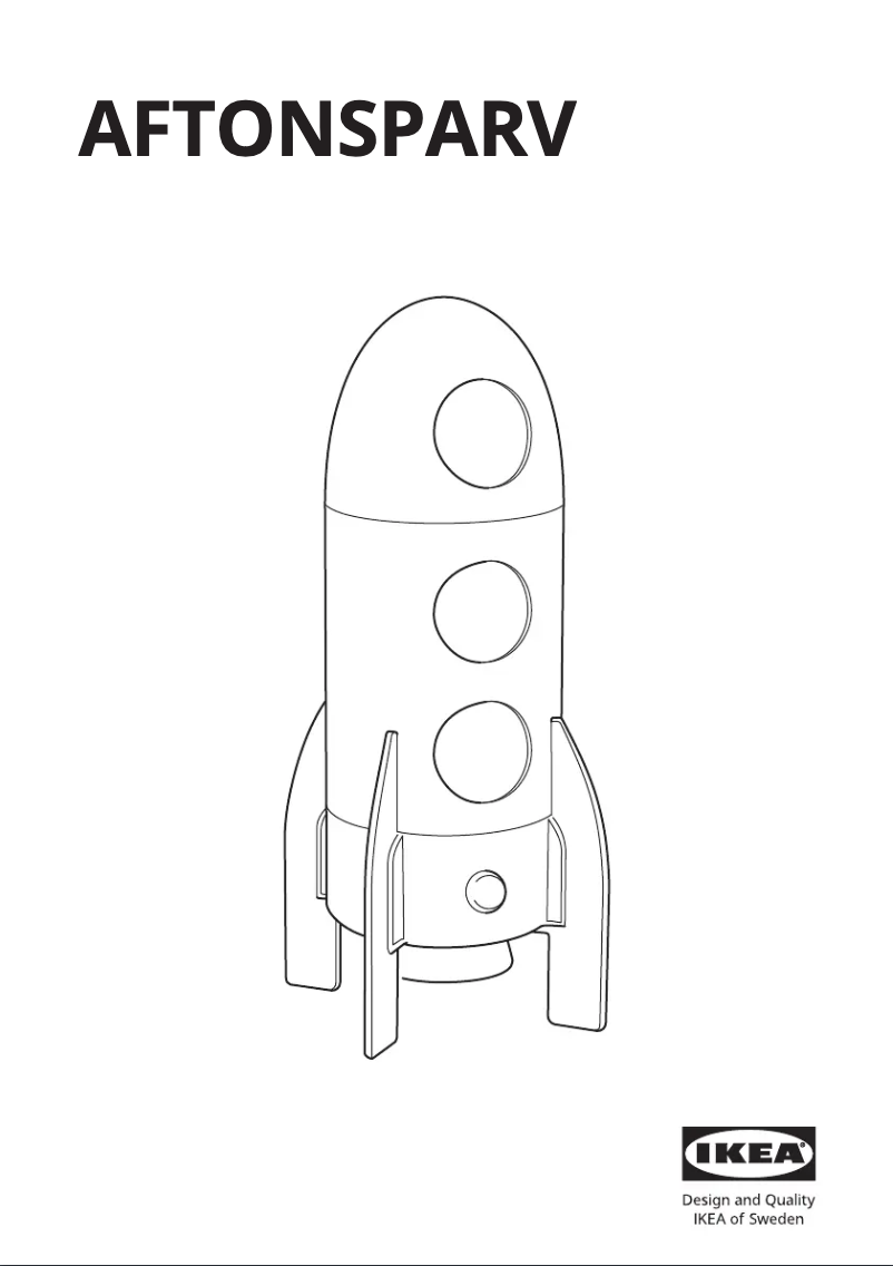 Page 1 de la notice Manuel utilisateur Ikea AFTONSPARV 005.552.26
