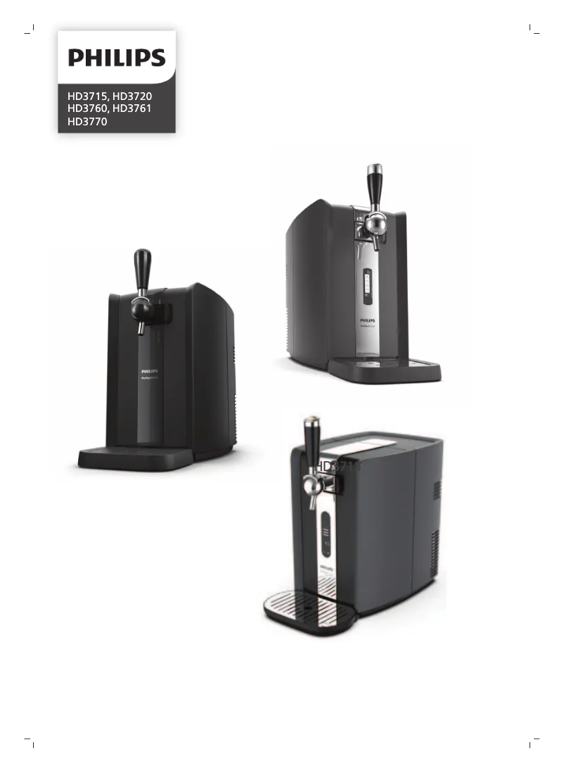 Image de la première page du manuel de l'appareil PerfectDraft HD3760