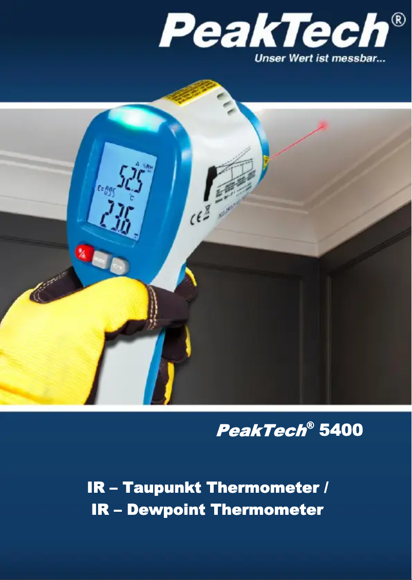 Page n°1 - Manuel utilisateur PeakTech 5400