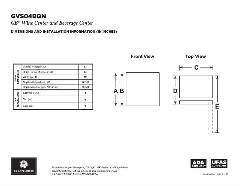 Image de la première page du manuel de l'appareil GVS04BQNSS