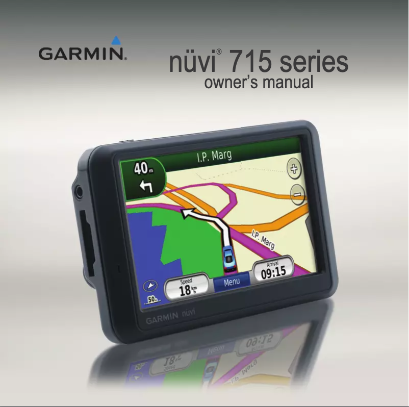 Page 1 de la notice Manuel utilisateur Garmin nüvi 715