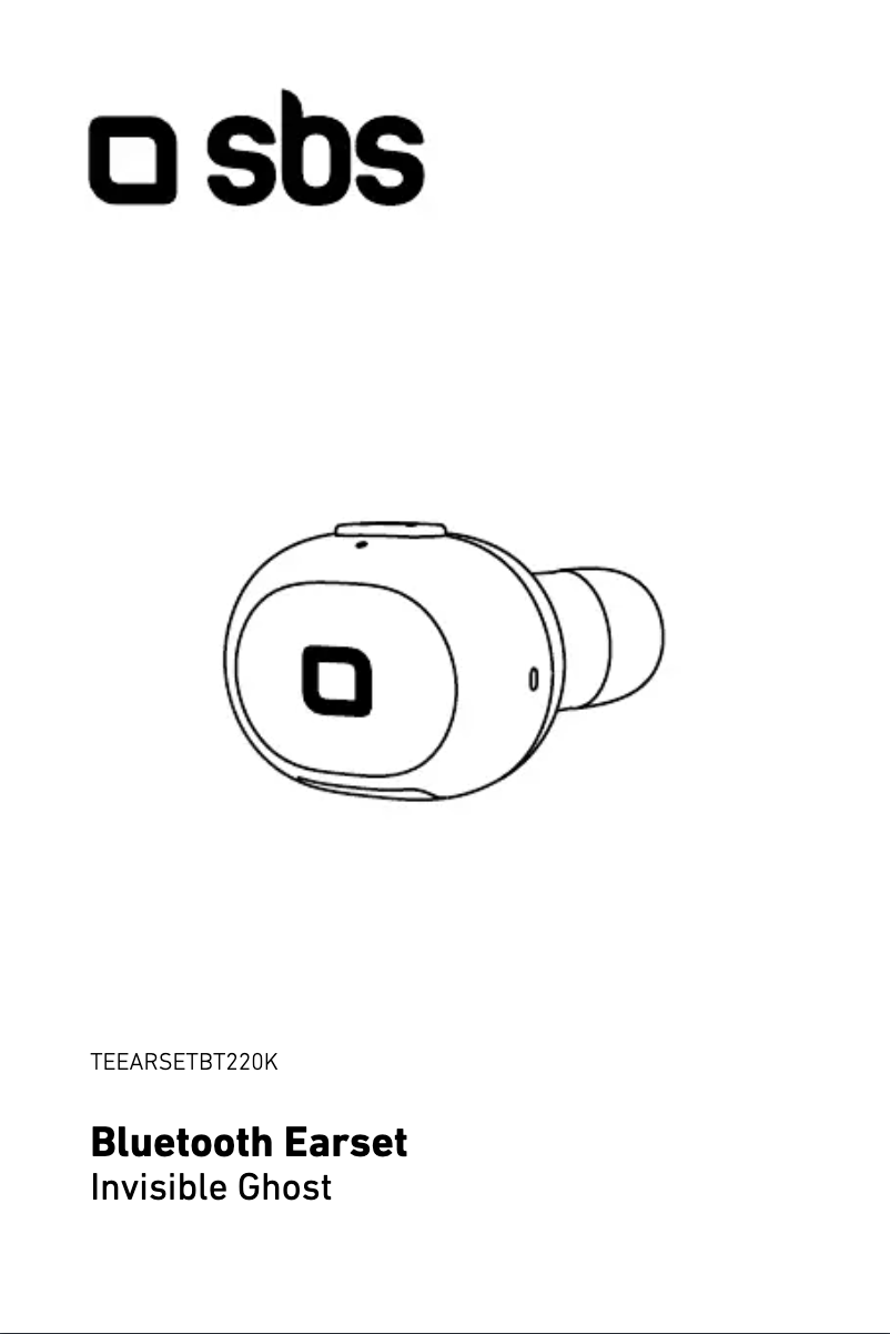 Page 1 de la notice Manuel utilisateur SBS Bluetooth Earset
