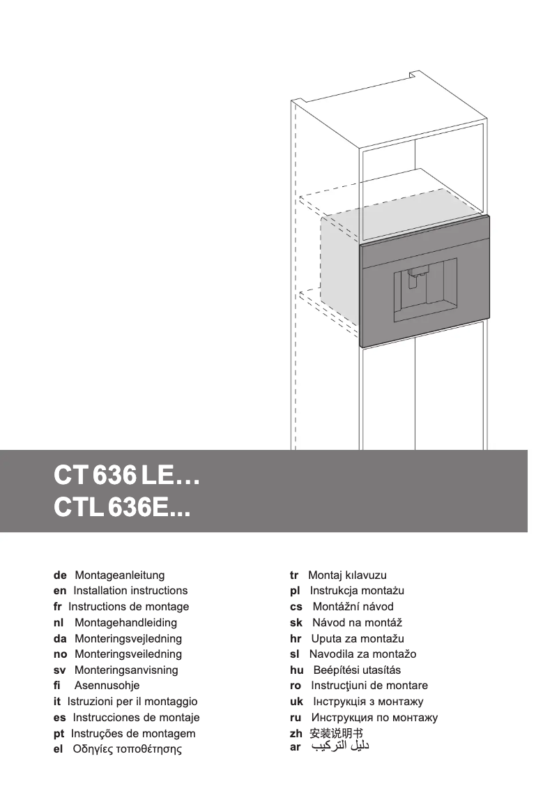Page n°1 - Guide d'installation Siemens CT636LES1