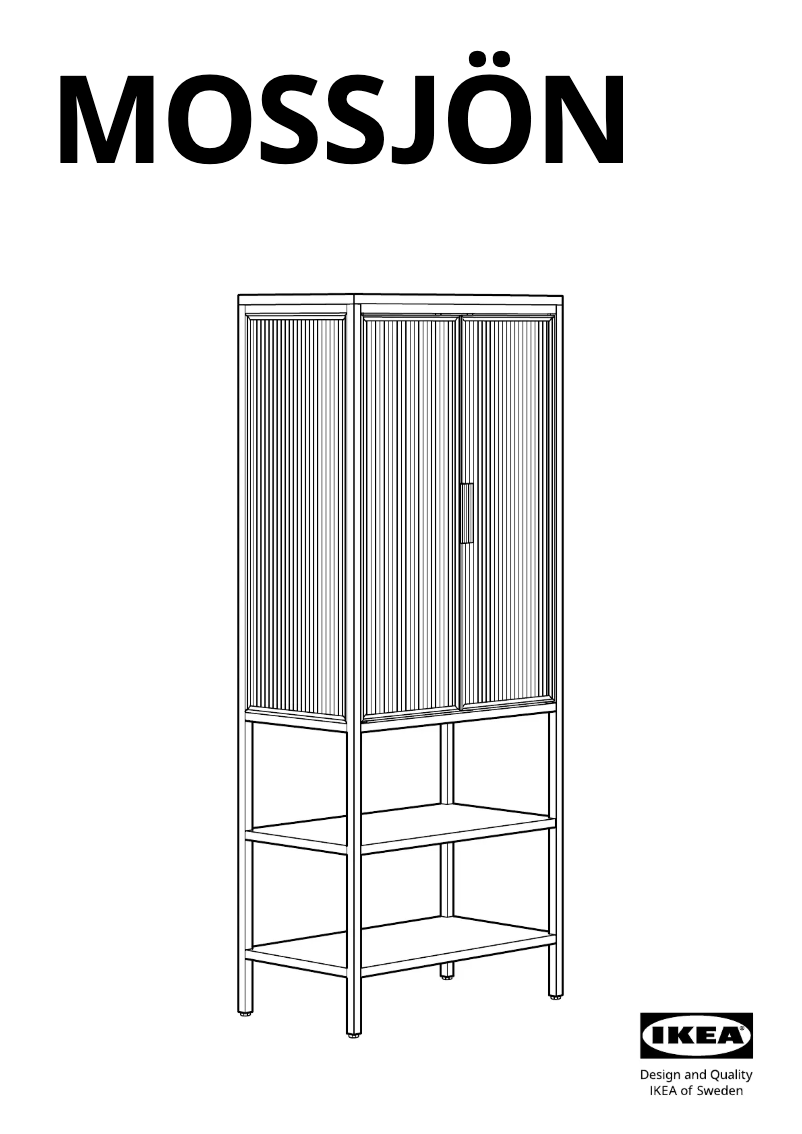 Image de la première page du manuel de l'appareil MOSSJÖN 305.643.33