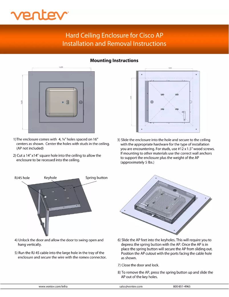 Page 1 de la notice Manuel utilisateur Ventev V2-ID-HCEN-9117